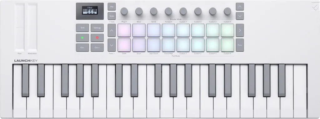 Contrôlez votre musique avec le Novation Launchkey Mini 37 MK4 Blanc