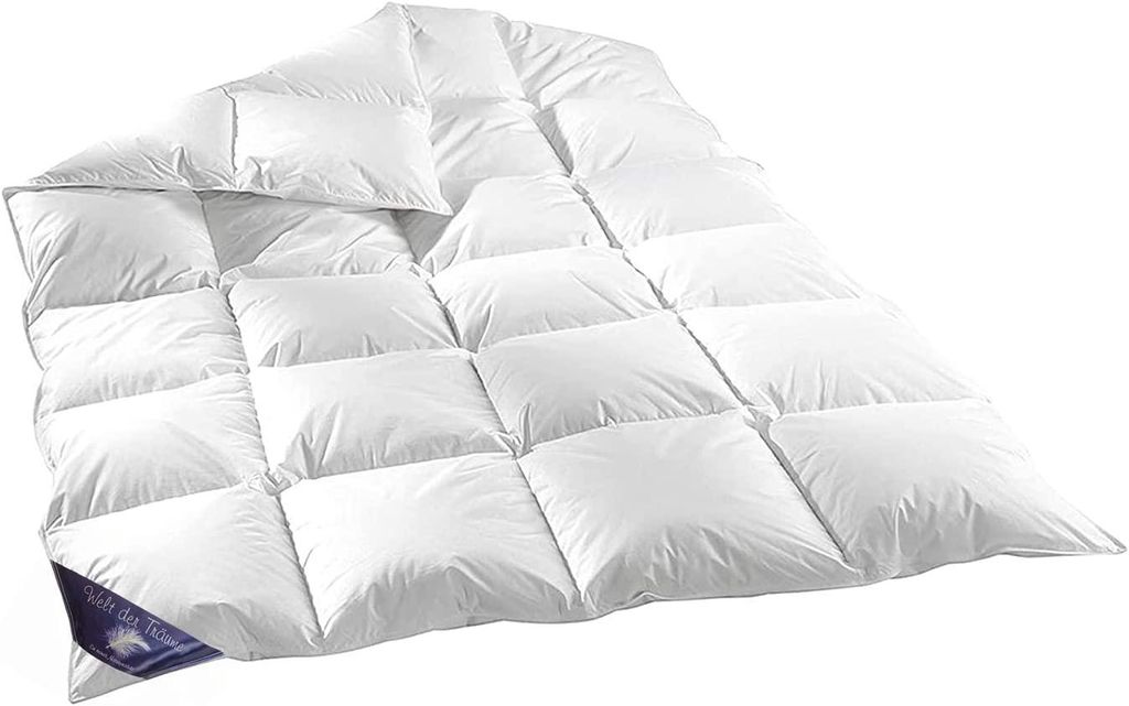 155x220cm 1400gr. 60% DAUNEN BETT Daunendecke Daunendecken Decken Decke Bett Bettdecke Zudecke Steppdecke Daunen Sommerdecke Winterdecke Jahresdeck...