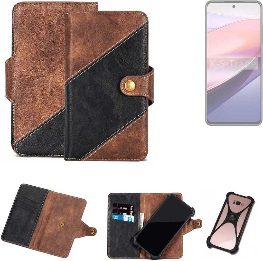 K-S-Trade Handyhülle Schutzhülle Bookstyle Case kompatibel mit Nubia Focus 5G Klapphülle Cover Hülle Schutztasche 1x