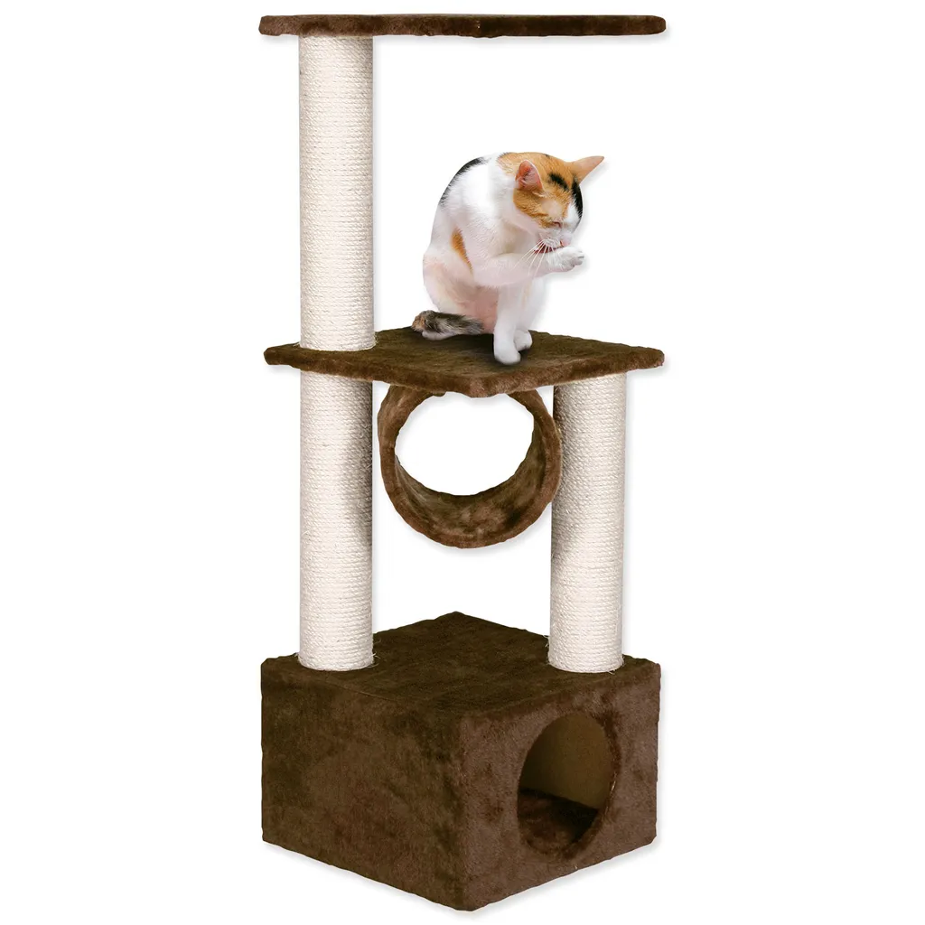 Arbre à Chat Tamara 109 cm : Protégez vos Meubles avec Style Marron
