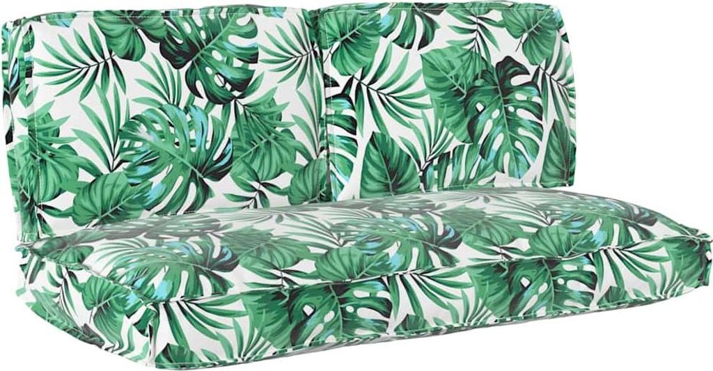 vidaXL Kissenset Blatt 3 pcs Blattmuster Oxford-Stoff