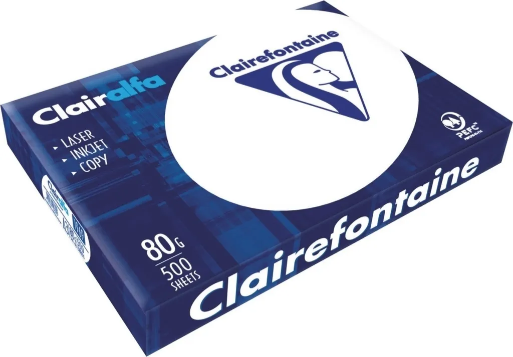 Carta copiativa Clairalfa A3 80g/mq bianco PU=5x500 pezzi