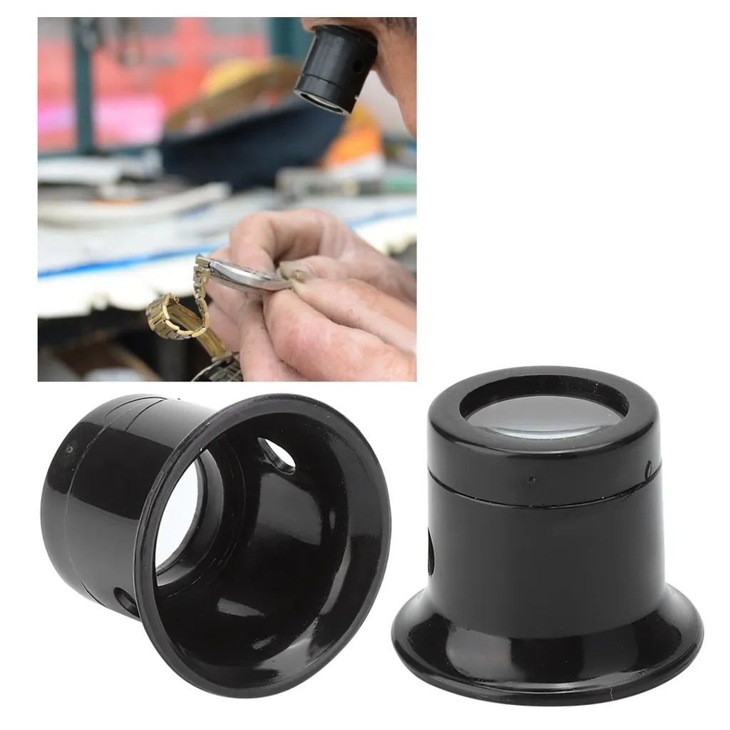 Lente d'ingrandimento per la riparazione di orologi, lente d'ingrandimento per la riparazione di orologi, occhiali d'ingrandimento per orologi, strumento d'ingrandimento per orologi, occhiali d'ingrandimento per gioiellieri - 5