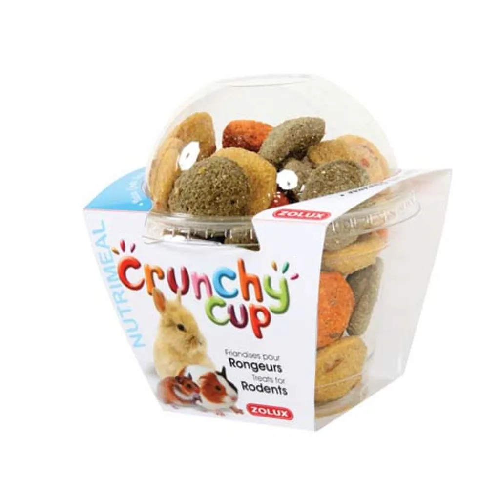 ZOLUX CRUNCHY CUP mrker - erba medica 200g delicatezza per roditori, Z209254