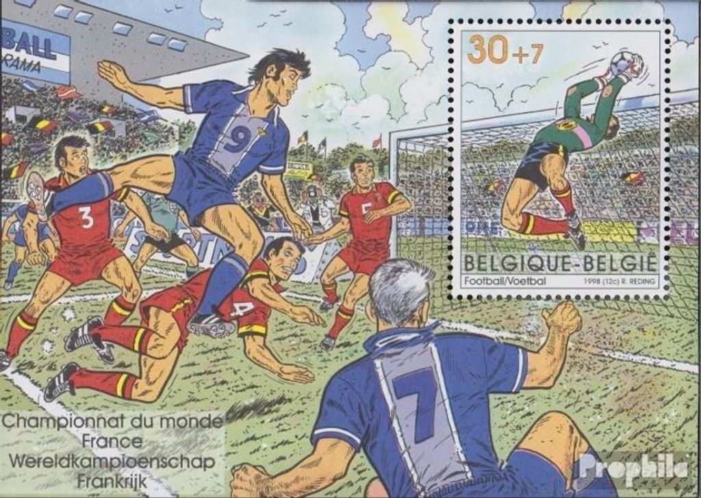 Briefmarken Belgien 1998 Mi Block70 (kompl.Ausg.) Produktbild 