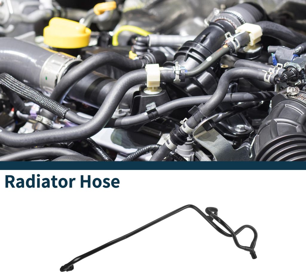 Kühlerschlauch Heizungsschlauch Nr. LR017358 für Land Rover für Range Rover 2010-2012 Gummikühlerschlauch Schwarz 1 Stück