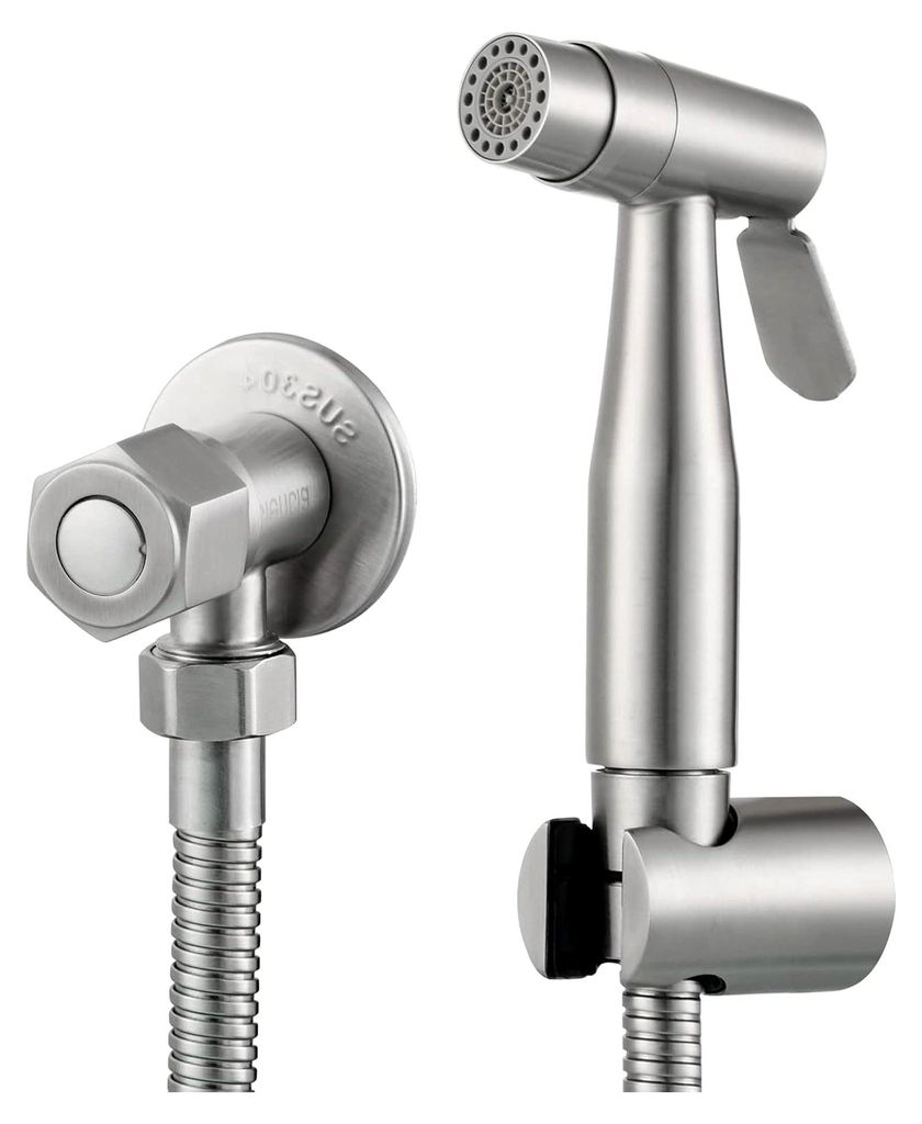 Bidet-Handbrause für die Toilette aus Edelstahl, komplettes Bidet-Set für WC