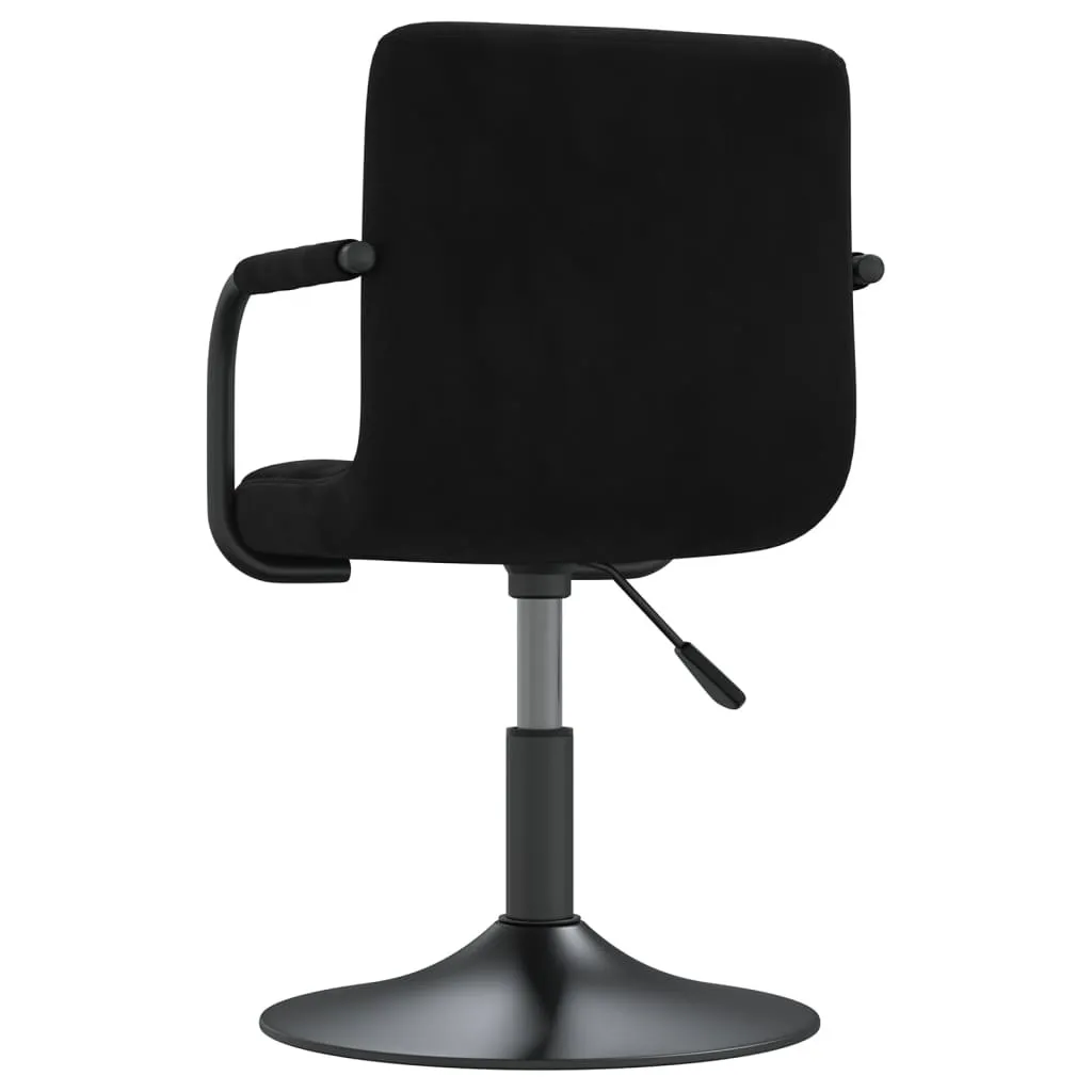 Sedia vidaXL Velluto Nero: Design Contemporaneo per Interni Chic - 6