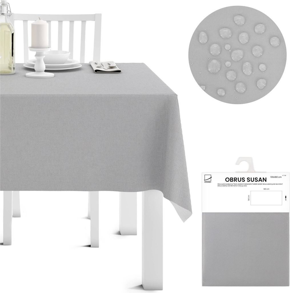 Domarex Fleckenresistente Tischdecke – 130x180 cm Elegante, Produktbild 