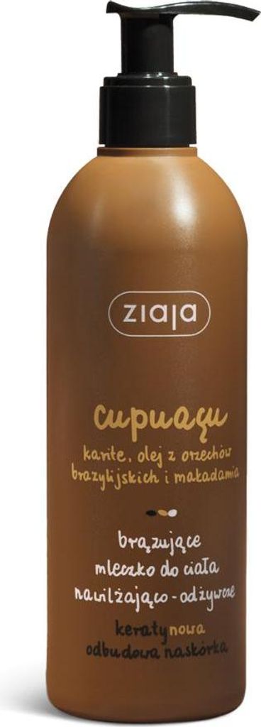 Ziaja CUPUACU Feuchtigkeitsspendende und bräunende Produktbild 