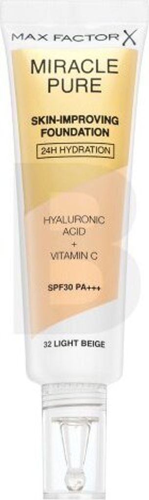 Max Factor Miracle Pure Skin-Improving Foundation langanhaltendes Make-up mit Hydratationswirkung 32 Light Beige 30 ml