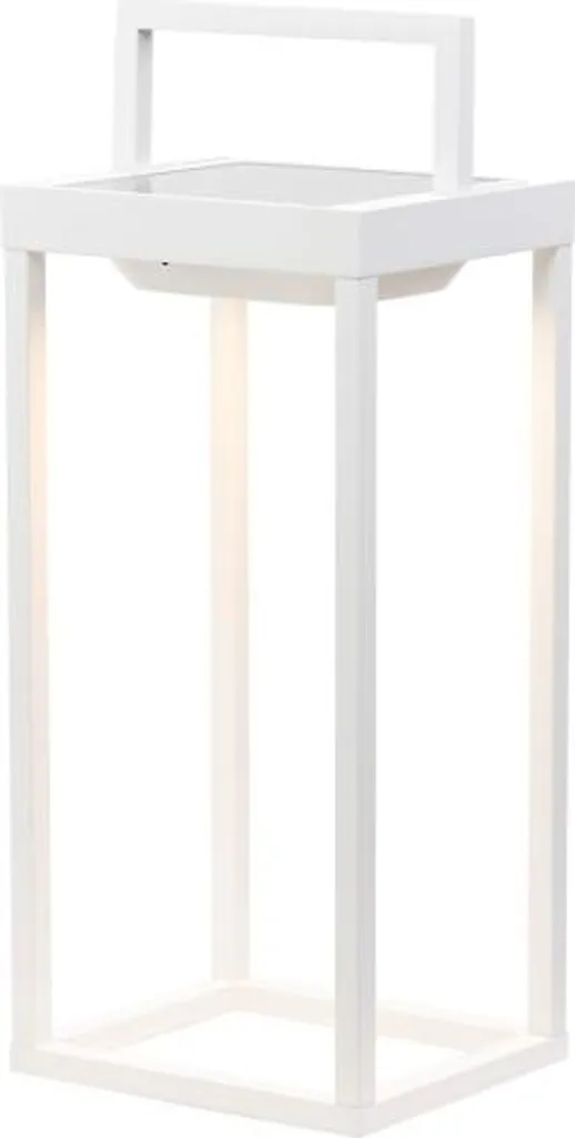 Lanterne solaire sans fil Zafferano - Éclairage automatique LED Blanc 37cm