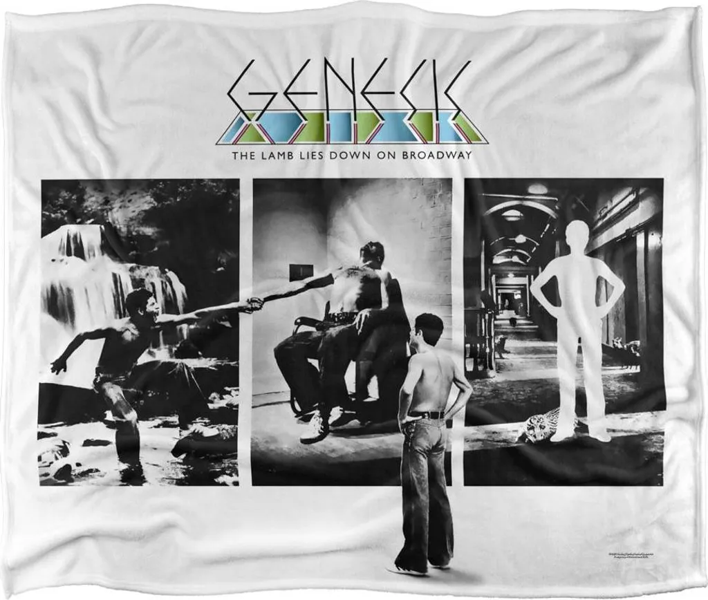 Couverture Genesis Multicolore en Molleton Doux pour Fan de Rock Pro