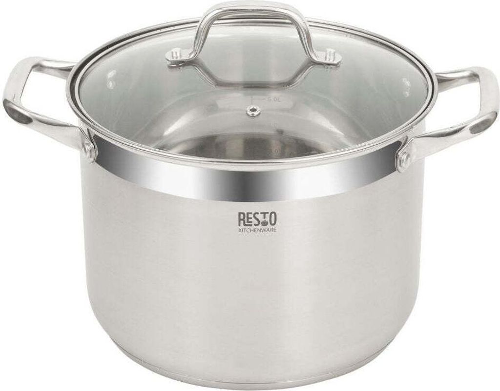 Resto Kitchenware Libra, 8 liter, Rond, Roestvrij staal, Productafbeelding 