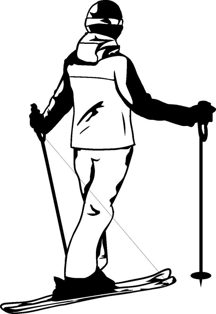 Skilanglauf - Autoaufkleber - Ski-Langlauf - Ski fahren - Biathlon