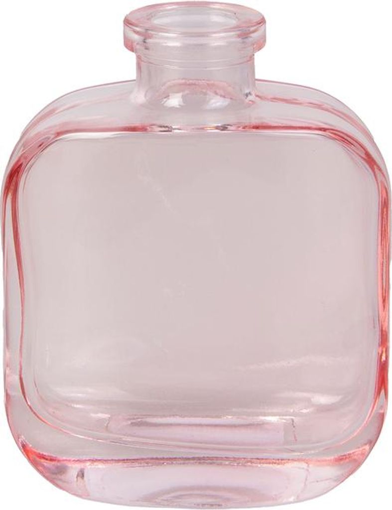 Vase flach rosa - ca. 8,5 x 4,4 x 10,6 cm