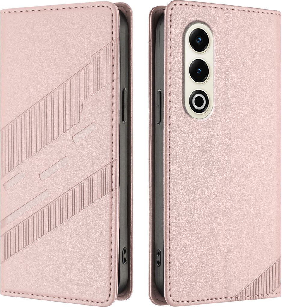 Hülle für itel S25, Kunstleder Brieftaschen Handyhülle mit Kartenfach und Standfunktion Pink