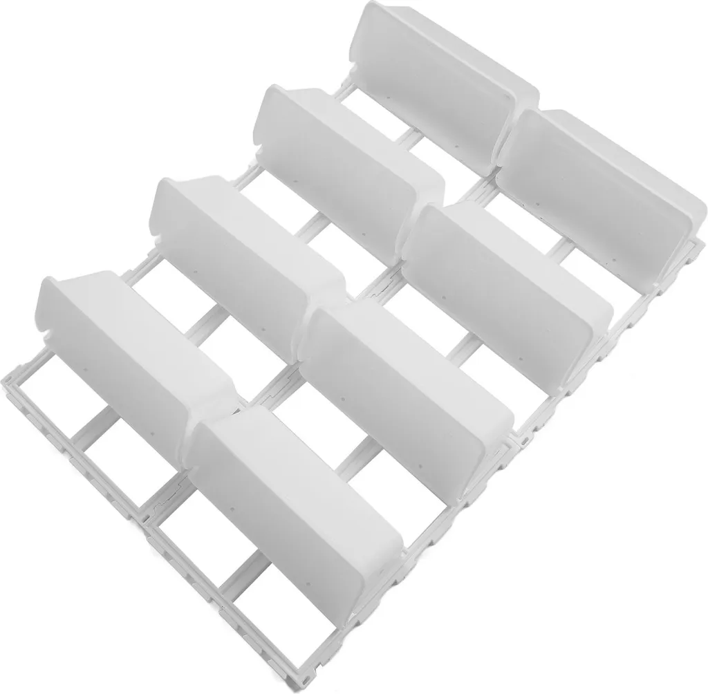 Jardinière verticale murale en PP ABS blanc pour balcon et clôture - 6