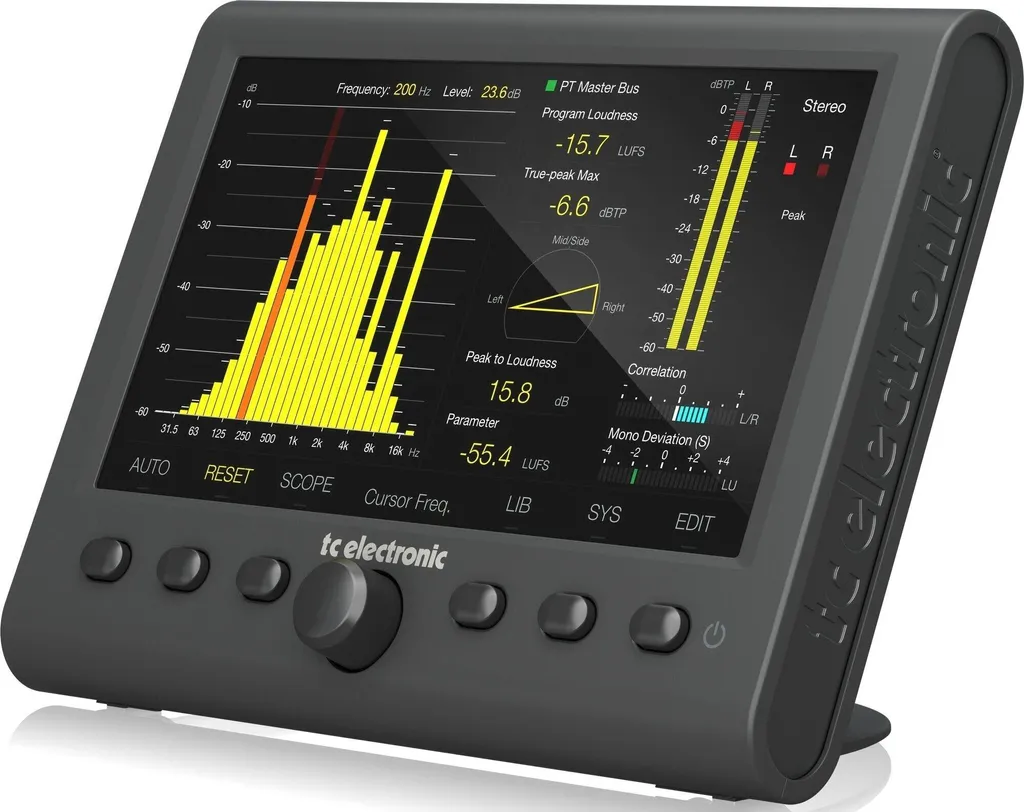 Moniteur Audio avec Écran 7 Pouces et Mesure de Loudness Haute Précision
