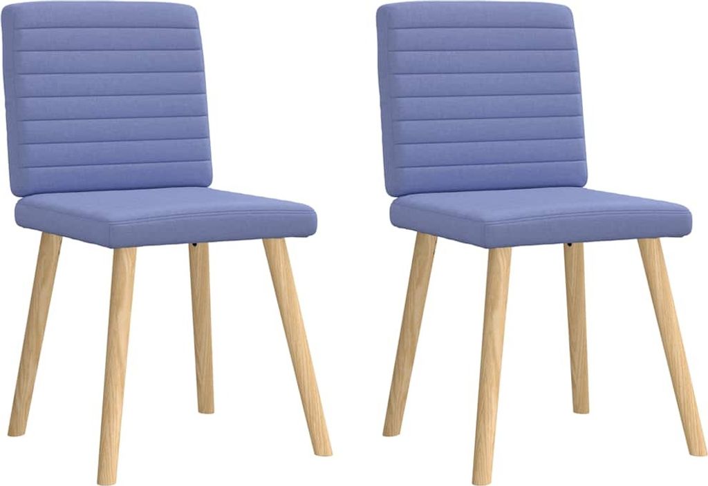 Esszimmerstühle 2 Stk. Jeansblau Stoff