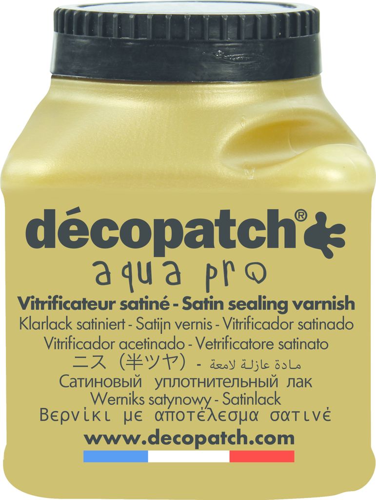 Décopatch 12x Aquapro Klarlack satiniert 180g - Wassergrün VA180AO