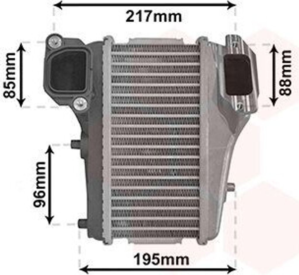 VAN WEZEL 25004301 - OE 19710RZ0G01 Ladeluftkühler für Civic IX