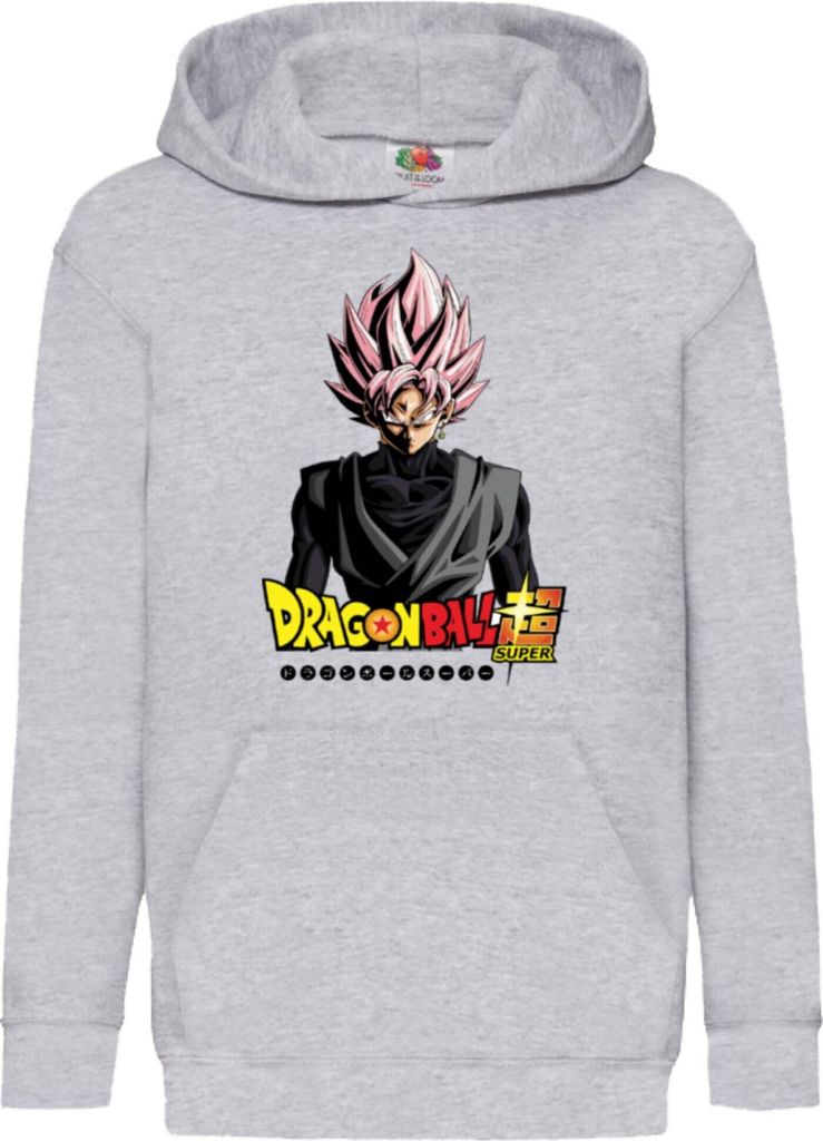 Kinder Kapuzenpullover Dragon Anime Manga Ball Z Goku 10, 12-13 Jahr - 152 / Grau