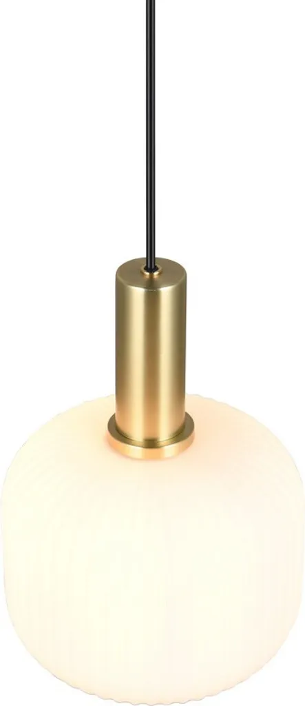 Offerta Lampada DIVA Trio Lighting Nero Ottone Vetro Bianco