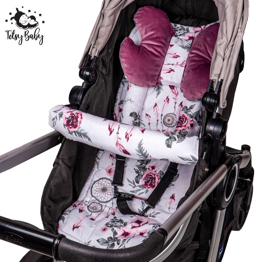 Buggy Auflage Universal Kinderwagen Sitzkissen Baby Sitzauflage Baumwolle 