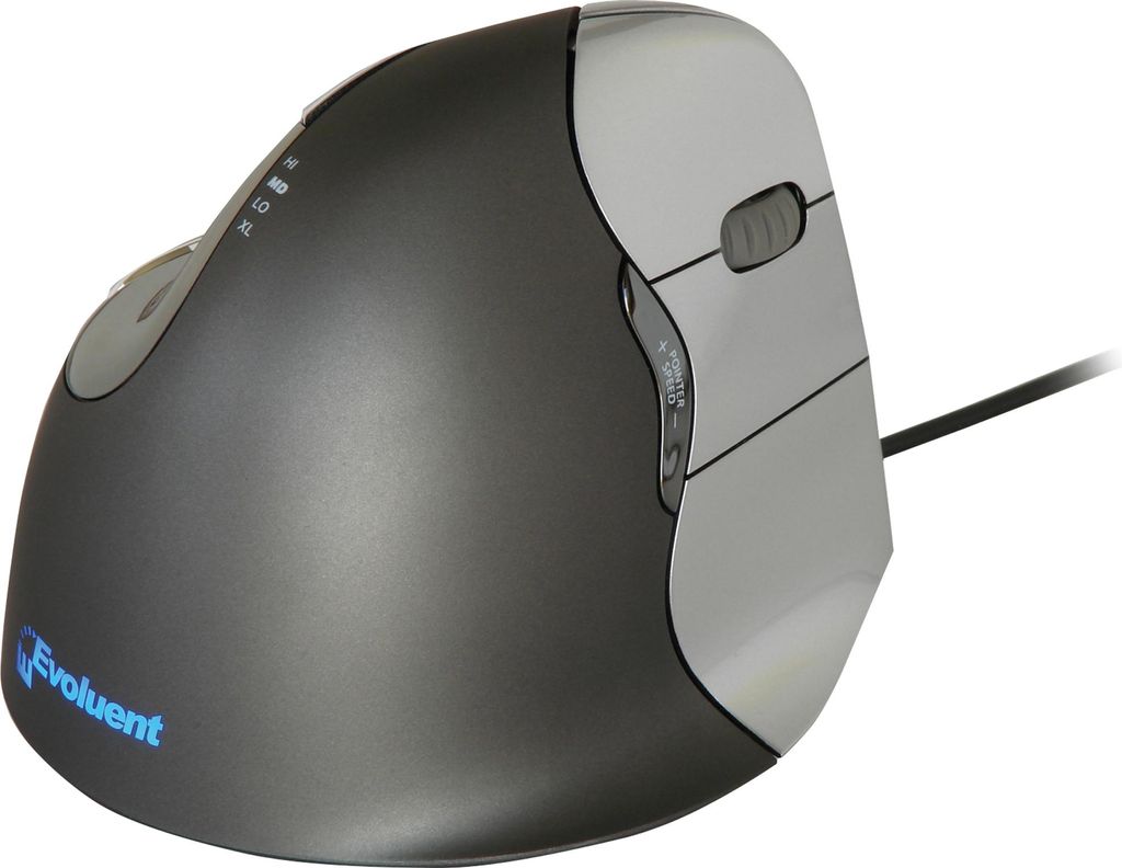 Baker Elkhuizen Evoluent Vertical Mouse 4 - Maus - Maus - optisch - 6 Tasten - kabelgebunden - USB (BNEEVR4)