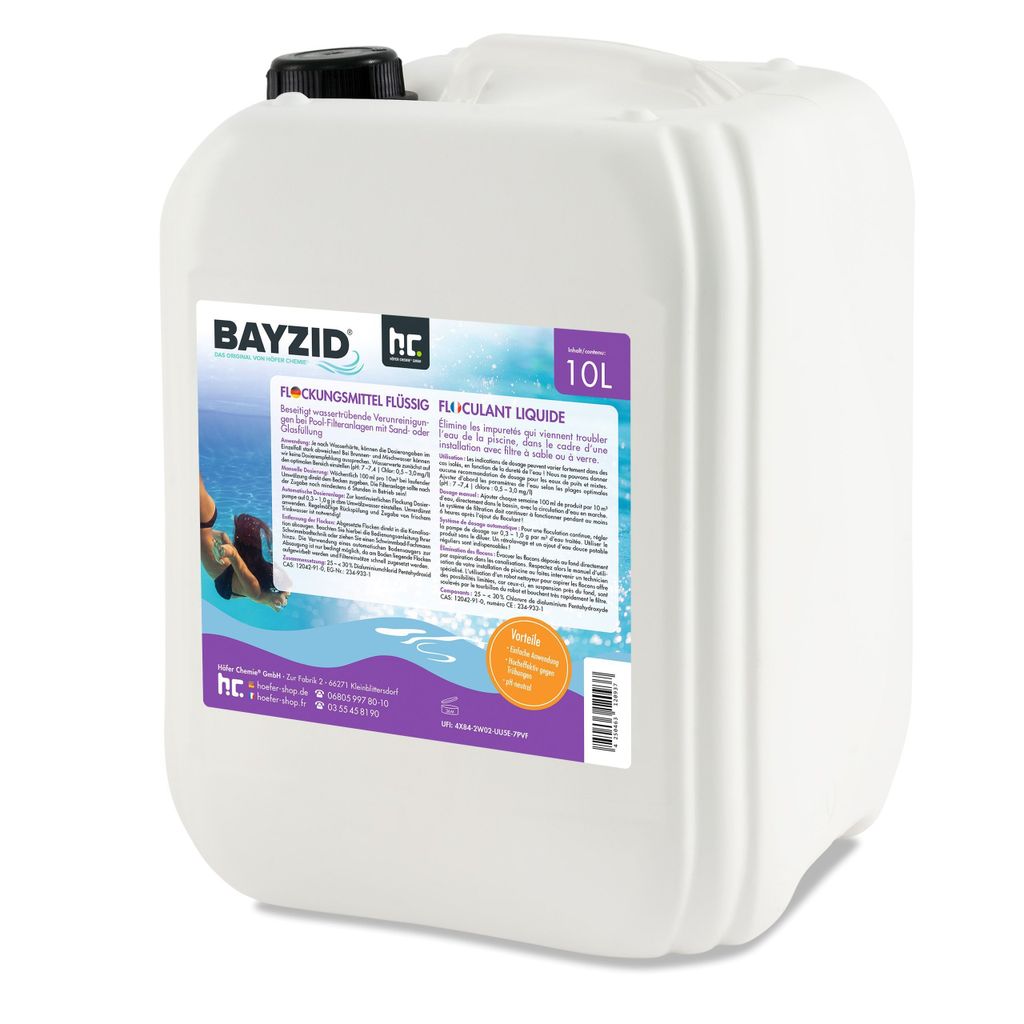 10 L BAYZID® Flockungsmittel flüssig Produktbild 