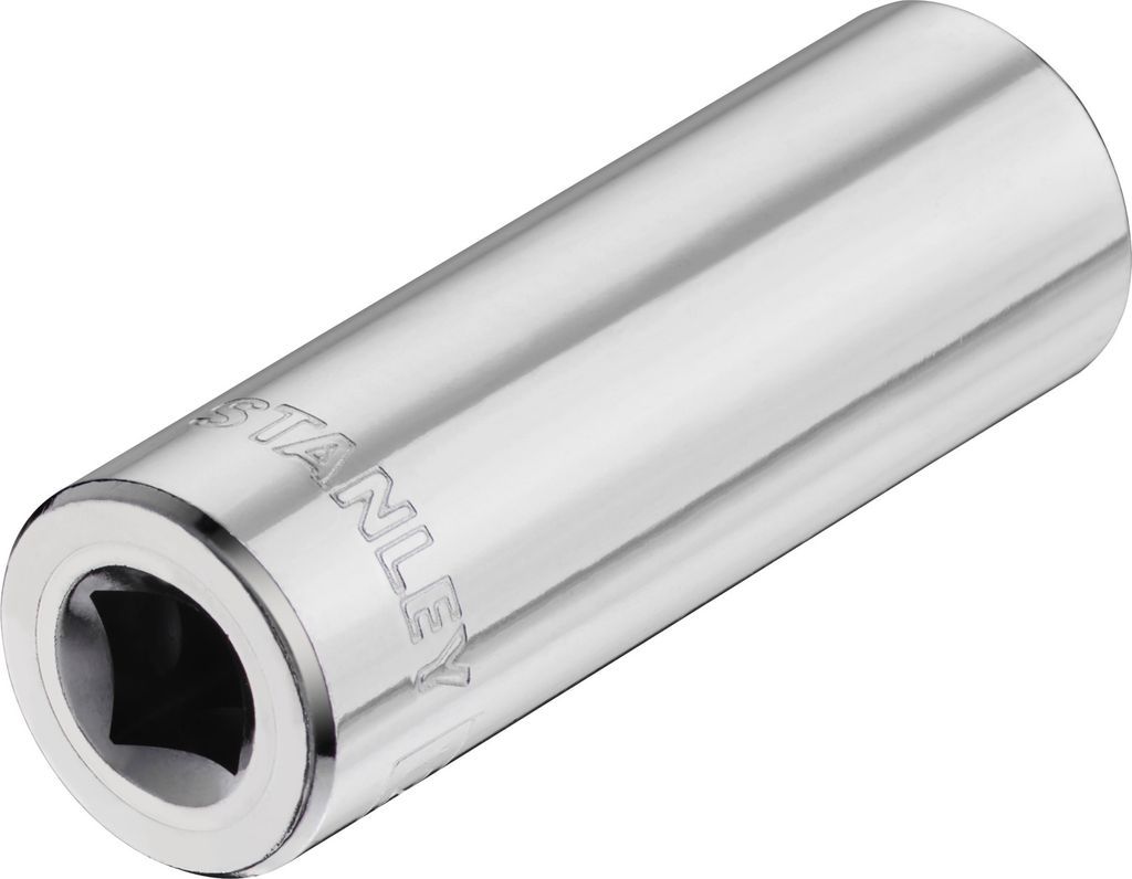 STANLEY 1/4 Zoll 6-Kant Schmale Stecknuss 12 mm mit MaxiDrive-Profil