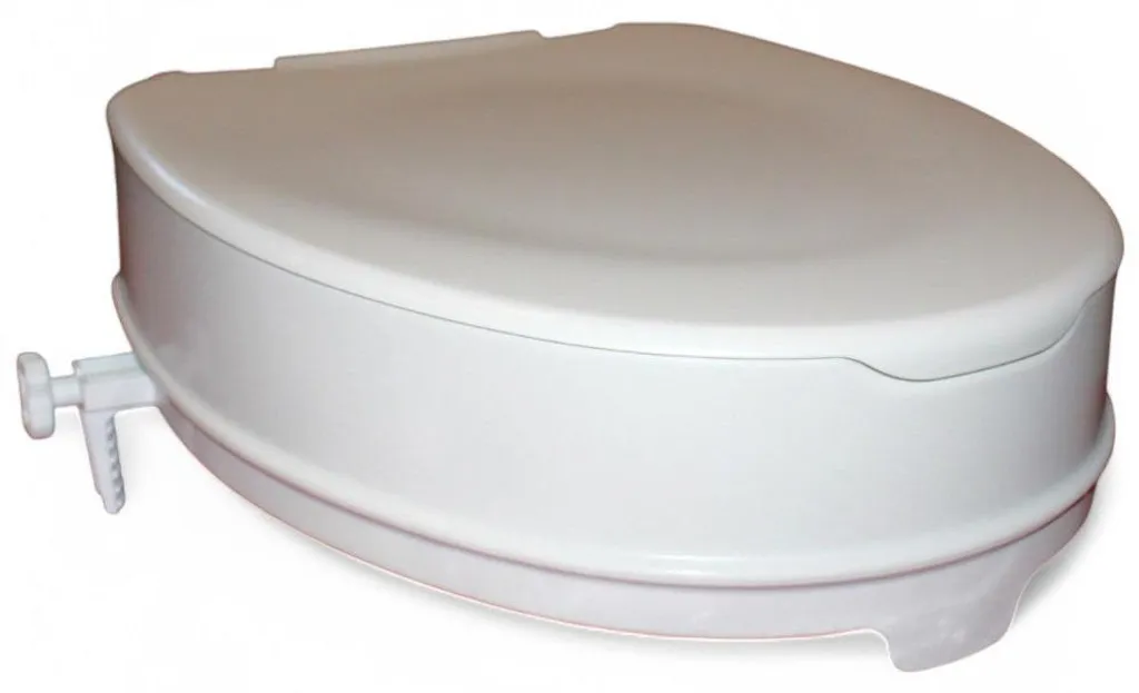 Réhausseur WC Ergonomique 6 cm à Verrouillage Stable et Assise Confort