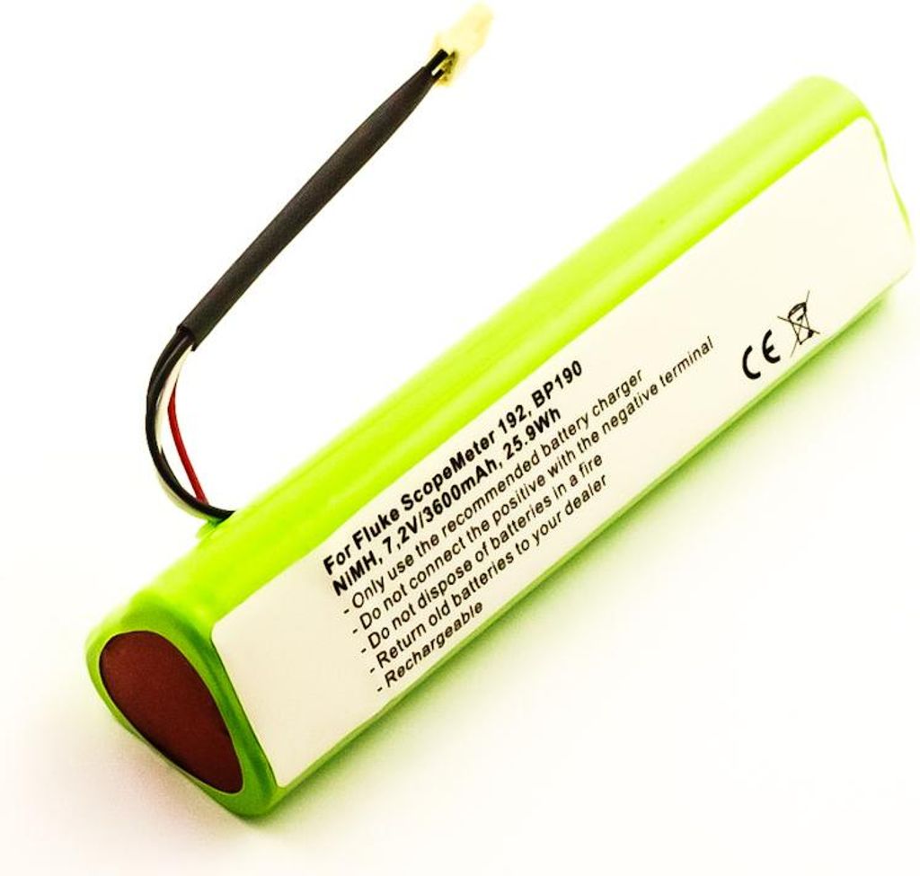 Akku kompatibel mit Fluke ScopeMeter 192 / BP190 – 3800 mAh NiMH
