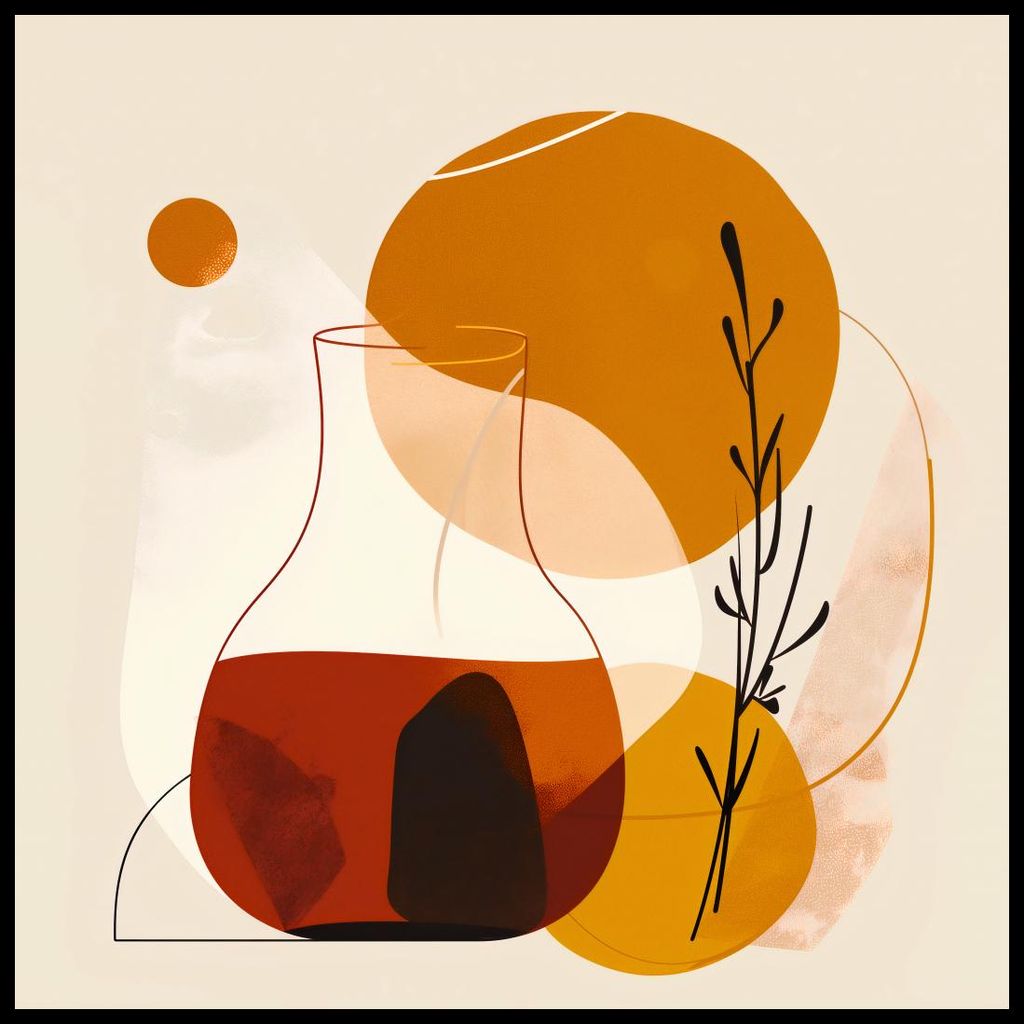 Plakat 100x100cm Essay über Farben