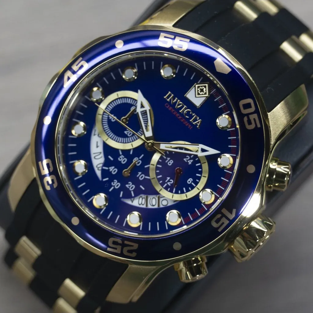 Invicta 6983 Scuba Orologio Subacqueo Analogico Blu - 100mt Waterproof - 7