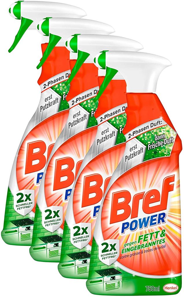 Bref Power gegen Fett & Eingebranntes 4er Pack Fettlöser Produktbild 