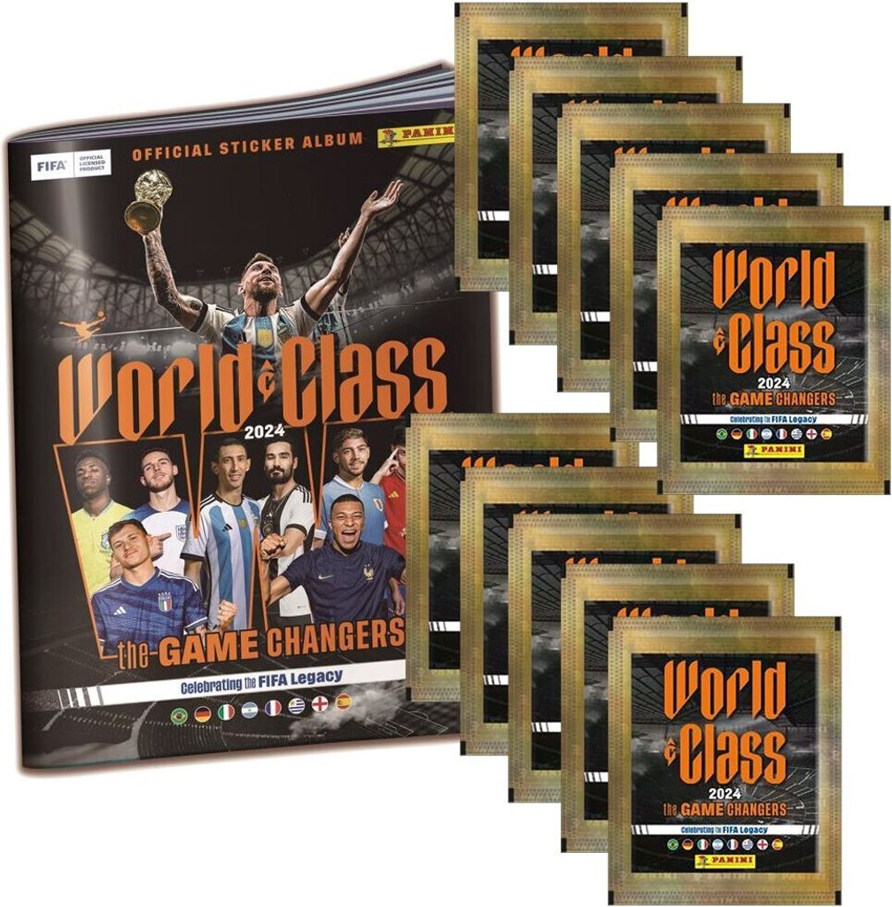World Class - 2024 - Sammelsticker - 1 Sammelalbum + 10 Tüten