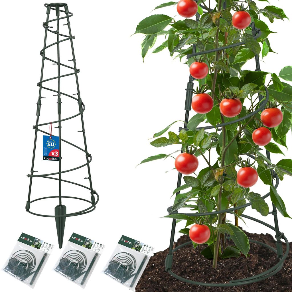 KOTARBAU® 3er Set Modulare Rankhilfe ⌀25cm Konisch 60cm Produktbild 
