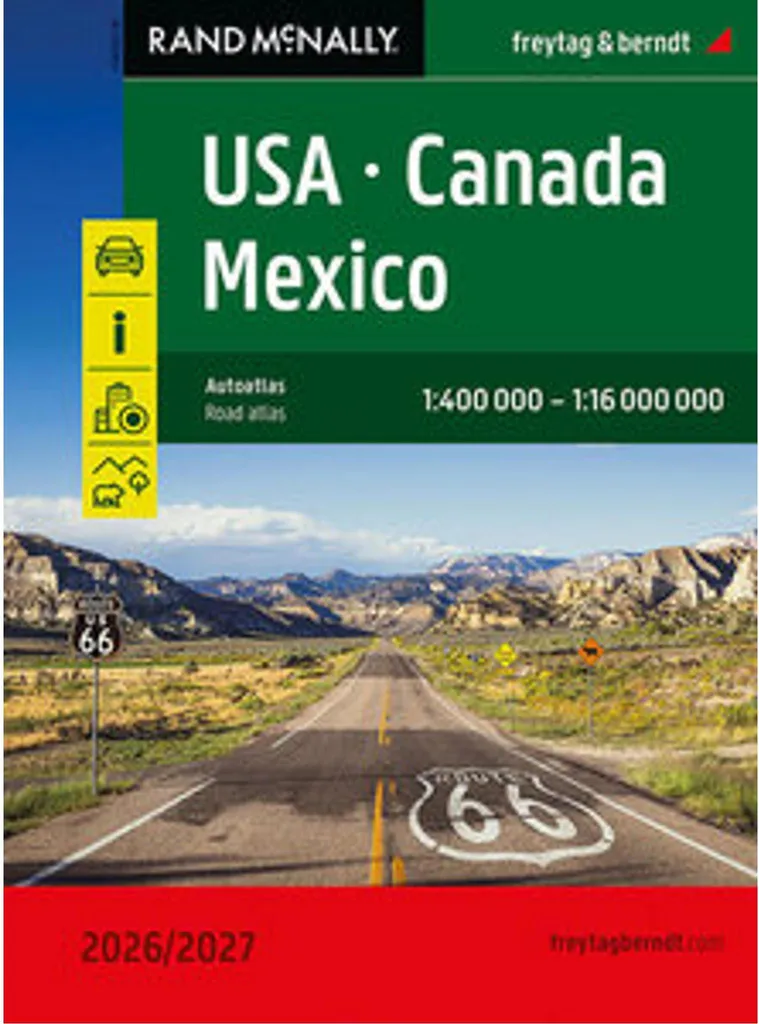 Atlas routier Amérique du Nord : idéal pour road trip USA Canada Mexique
