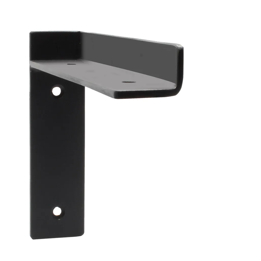 Supporto per Scaffale Zehlendorf 2 Pezzi - Acciaio Robusto Nero - 5