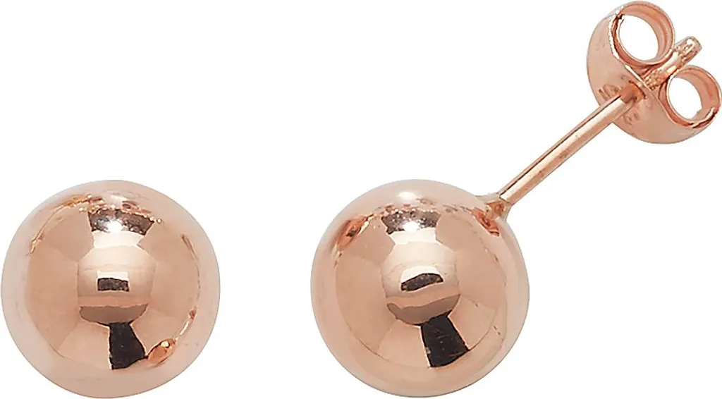 Boucles d'oreilles boules Or Rose 375/1000 de 7mm TRS1910MM7 pour Femme