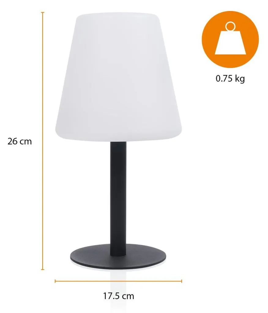 Lampe de table pour extérieur solaire - Éclairage blanc chaud nomade - 14
