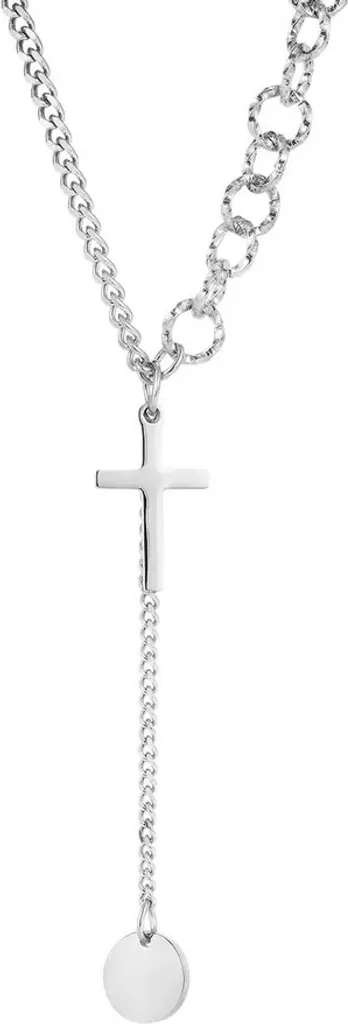 Gioiello Circle Cross Argento - Regalo di Classe KP24090