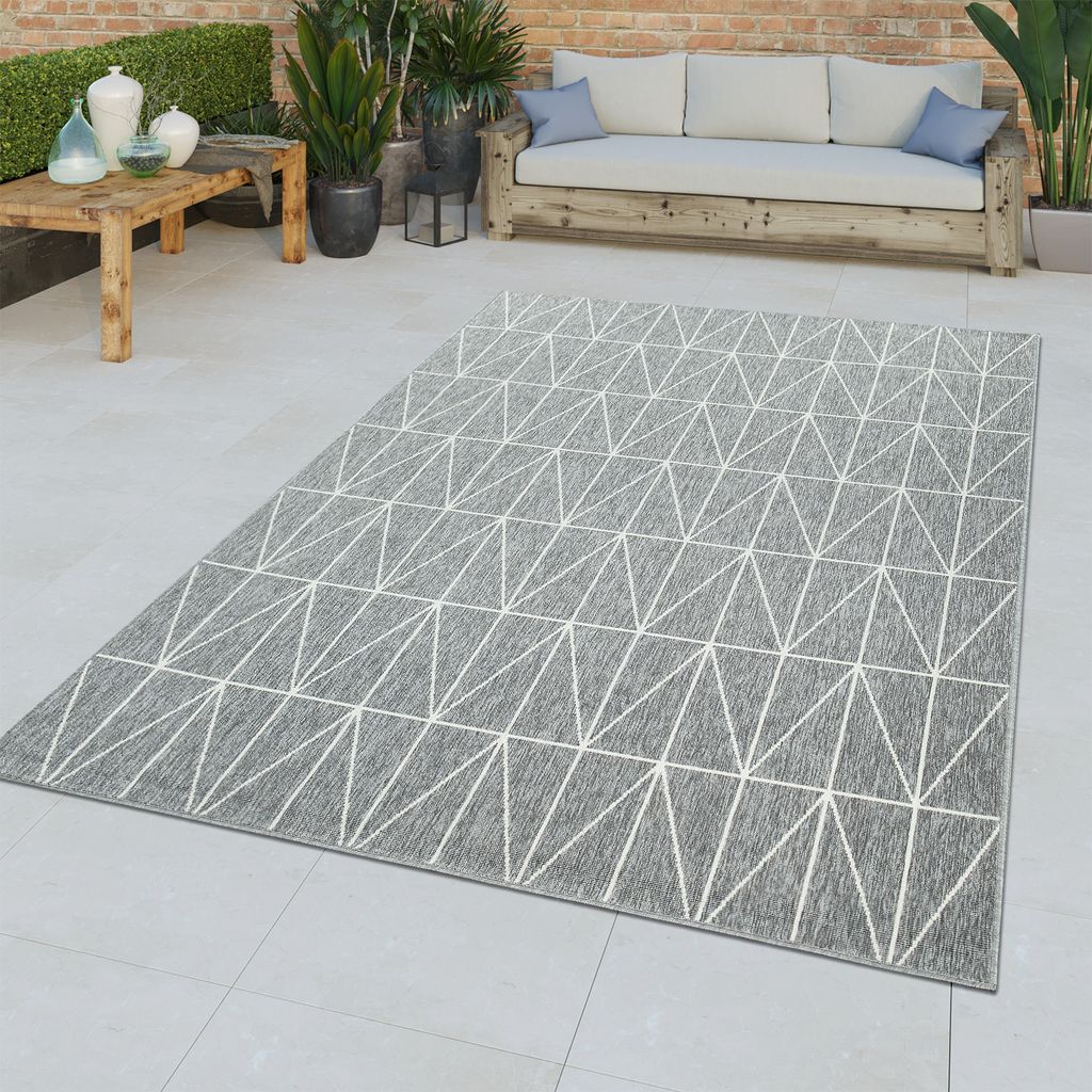 TT Home Kurzflor In- & Outdoor Teppich 3D Effekt Produktbild 