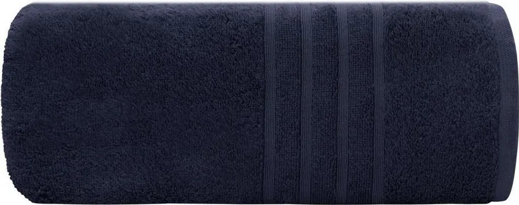Asciugamano Lavin 50x90 blu scuro in spugna 500g/m2 Eurofirany