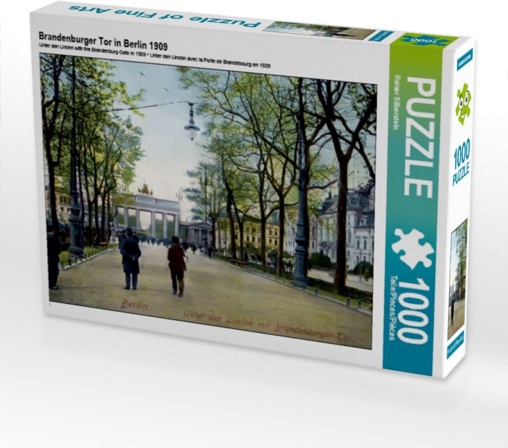 Calvendo Brandenburger Tor in Berlin 1909 1000 Teile Puzzle quer 640x480mm, Silberstein Reiner; 7330157