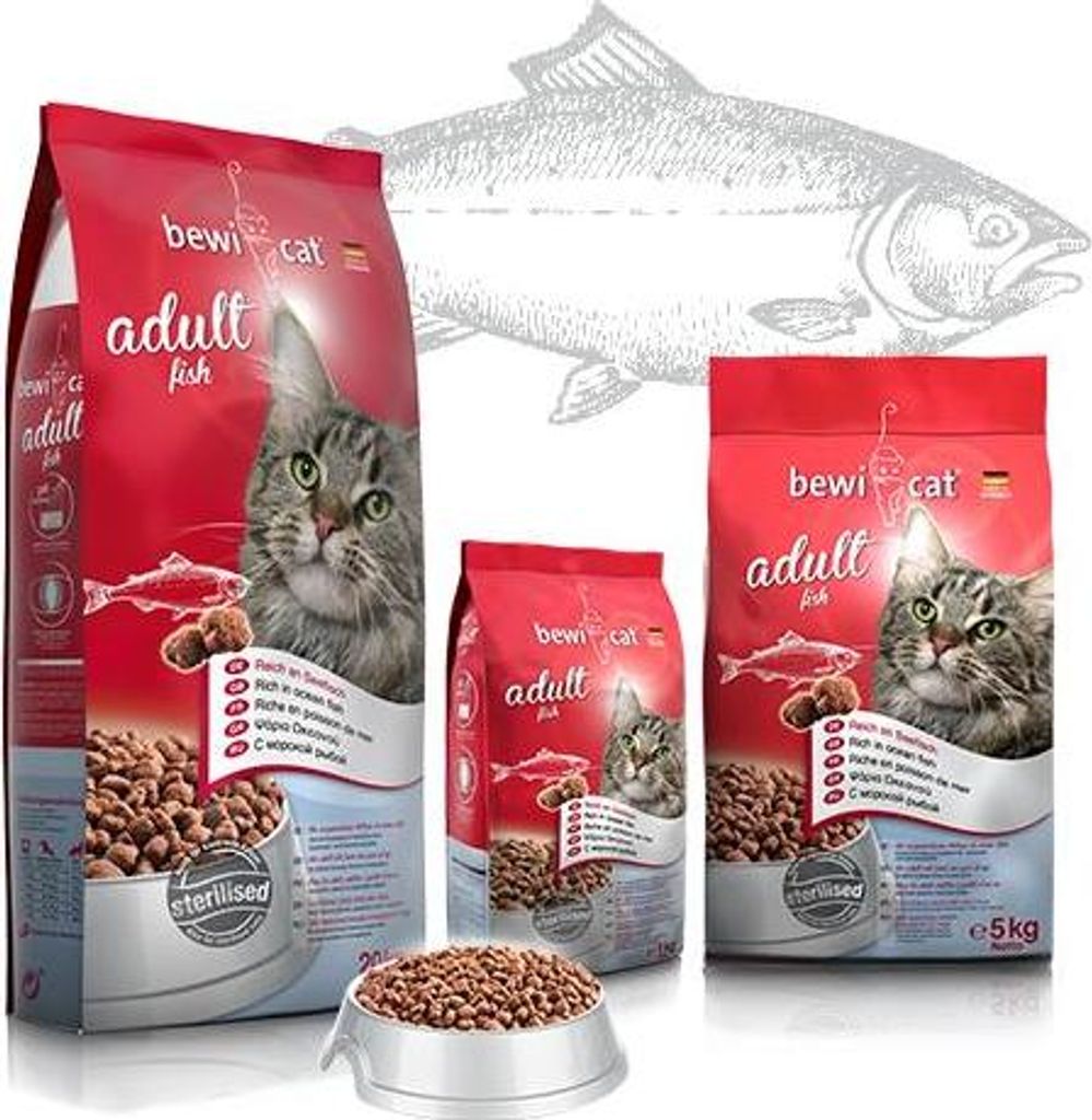 bewi cat adult fish Reich an Seefisch 20 KG