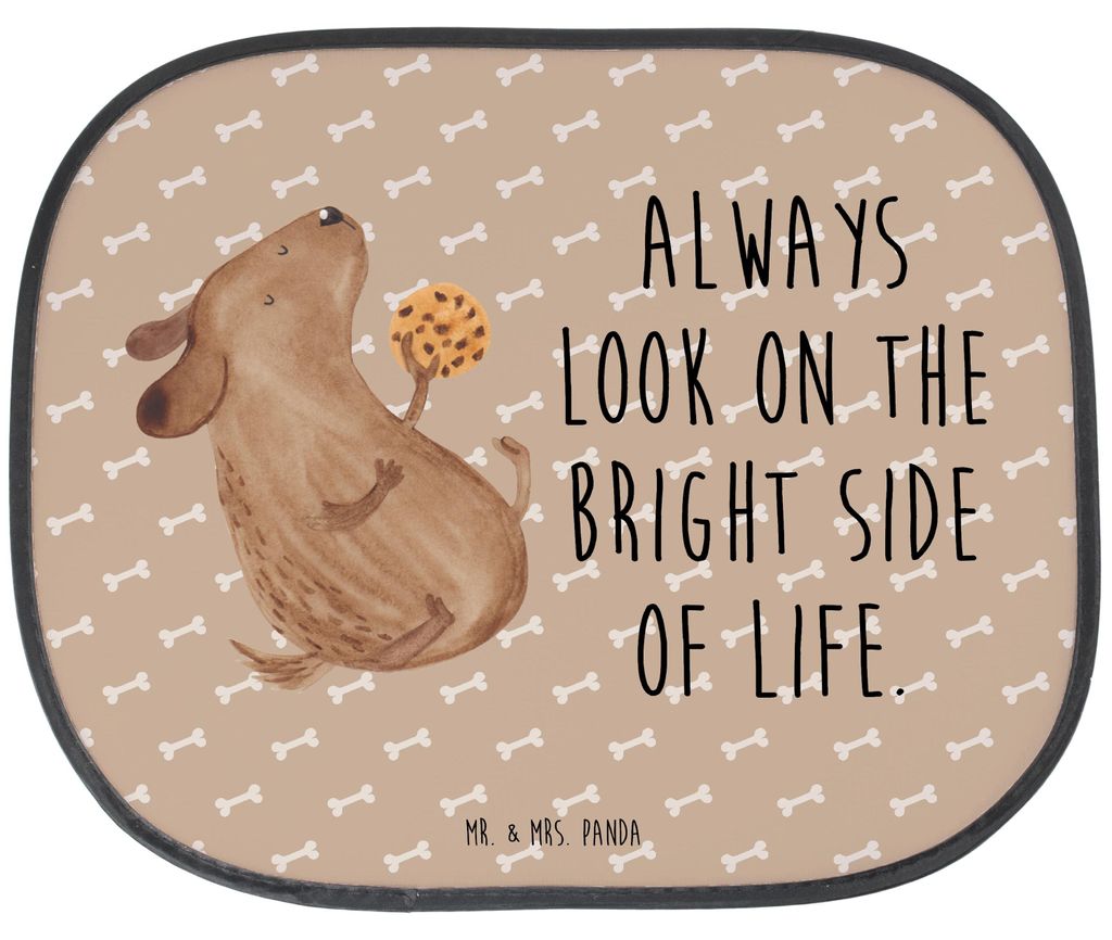 Mr. & Mrs. Panda Sonnenschutz Auto Hund Keks - Hundeglück - Geschenk, Sprüche, Hundemama, Hundekekse, für Autoscheiben, Seitenscheibe, Optimisti...