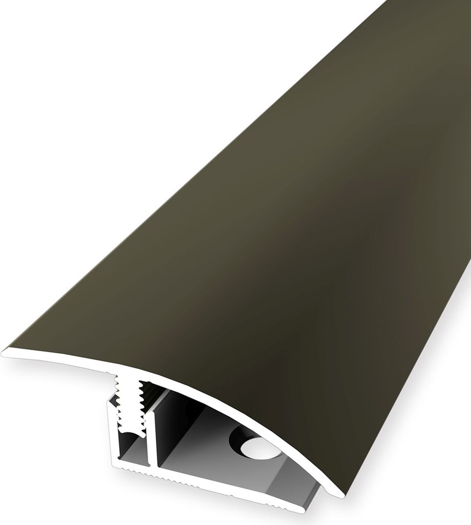 PROVISTON | Übergangsprofil | Laminatausgleich | Breite: 39 mm | Höhenausgleich: 7 - 12 mm | Länge: 900 mm | Aluminiumprofil | Bronze | 1 Stück